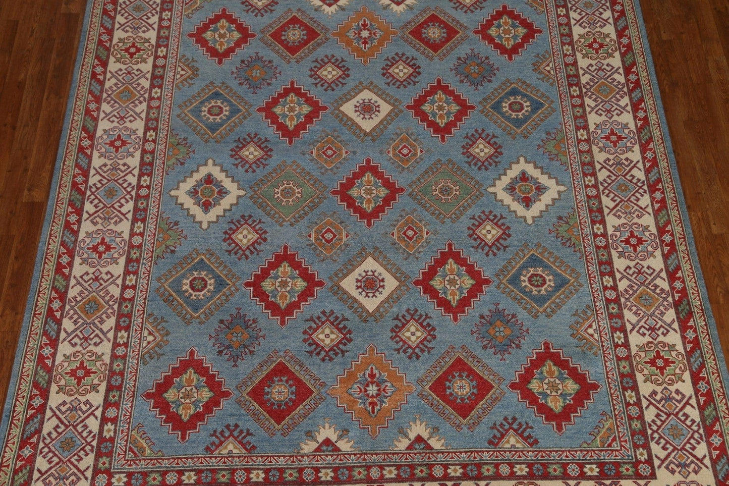 Geometric Kazak Pakistan Area Rug 8x10