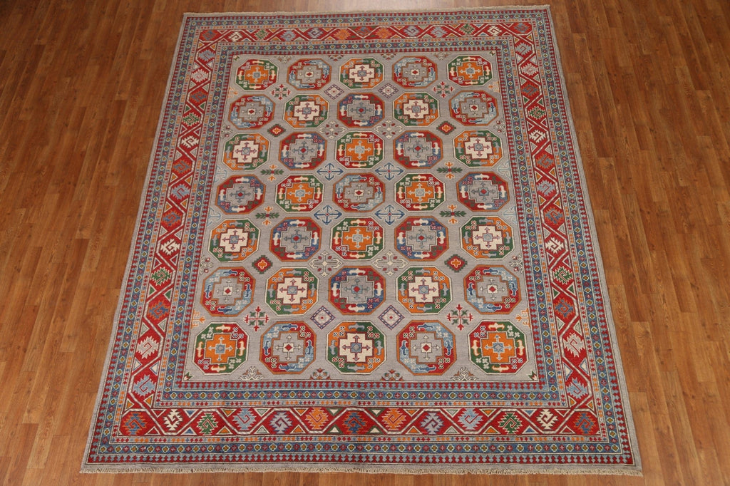 Geometric Kazak Wool Area Rug 8x10