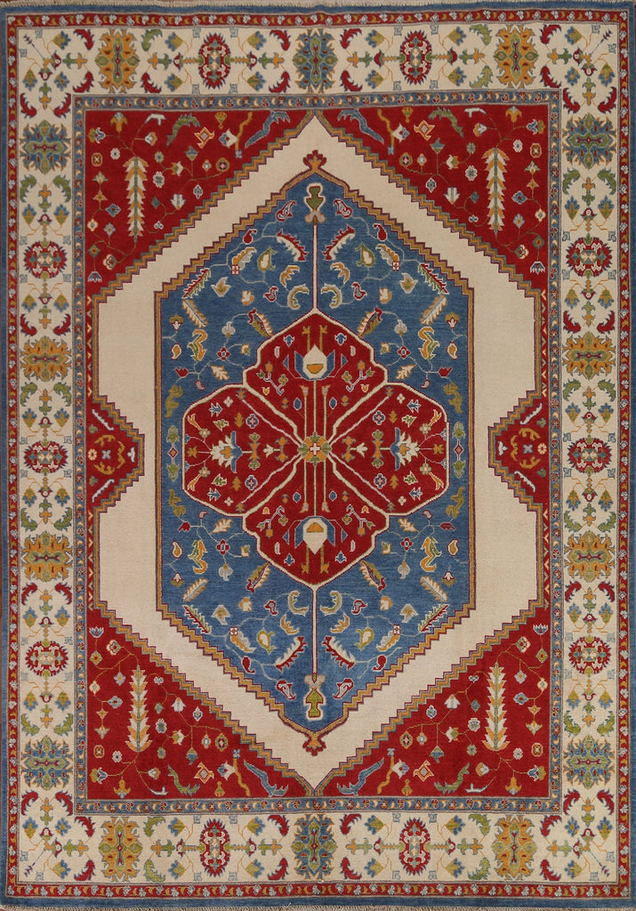 Geometric Kazak Wool Area Rug 8x10