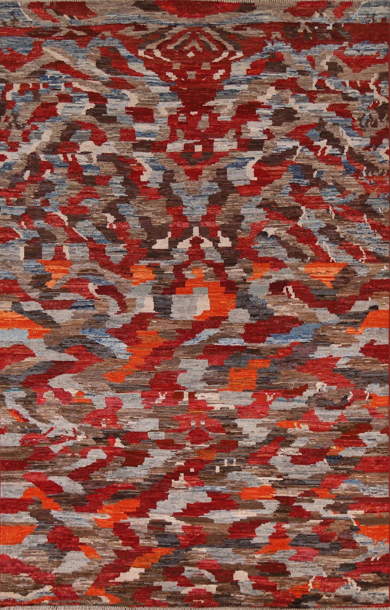 Gabbeh Kashkoli Abstract Area Rug 7x10