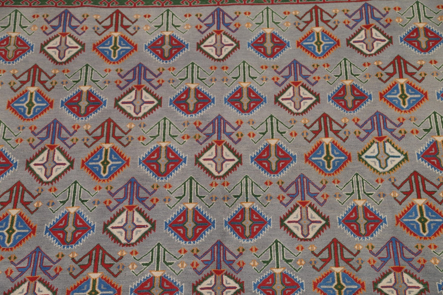 Geometric Kazak Wool Area Rug 8x10