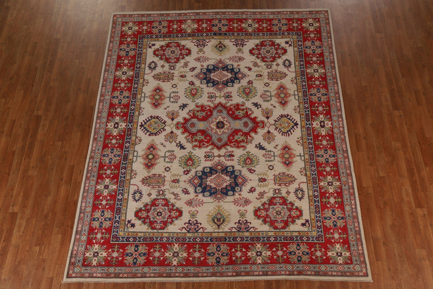 Handmade Wool Kazak Oriental Area Rug 6x10