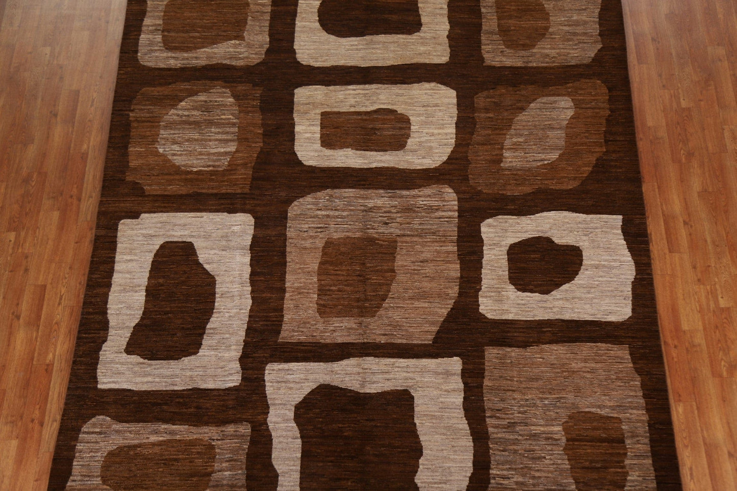 Brown Gabbeh Kashkoli Modern Area Rug 8x10