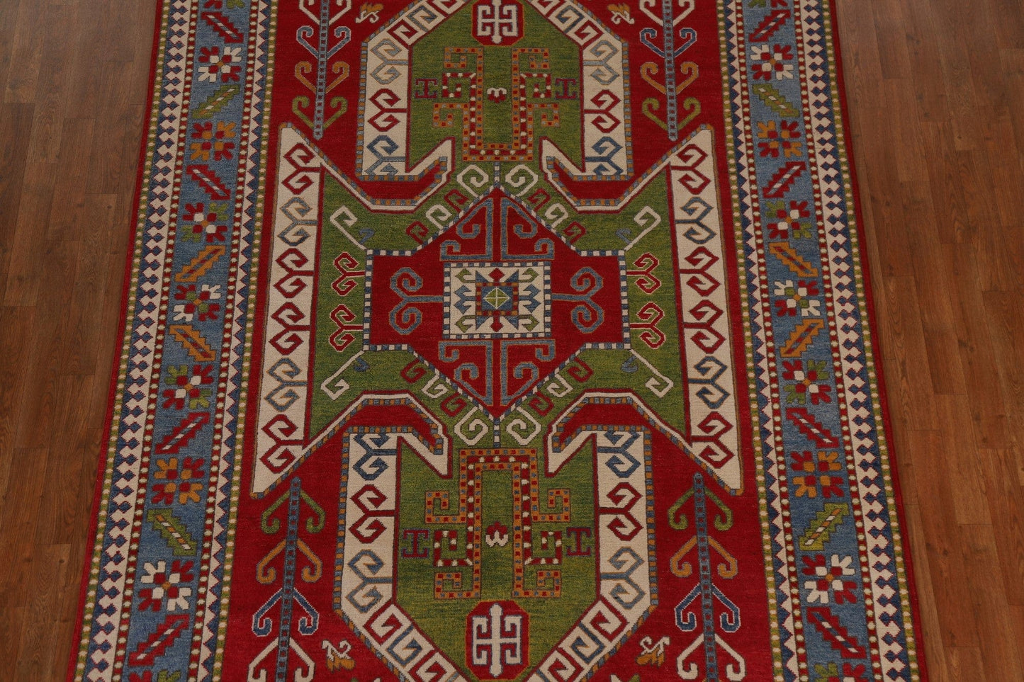 Geometric Kazak Oriental Area Rug 6x10