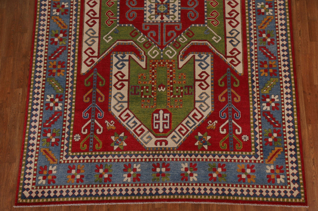 Geometric Kazak Oriental Area Rug 6x10