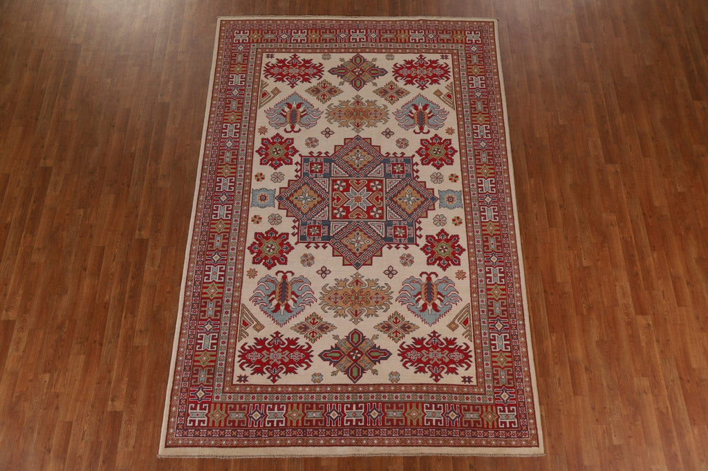 Vegetable Dye Kazak Oriental Area Rug 7x10