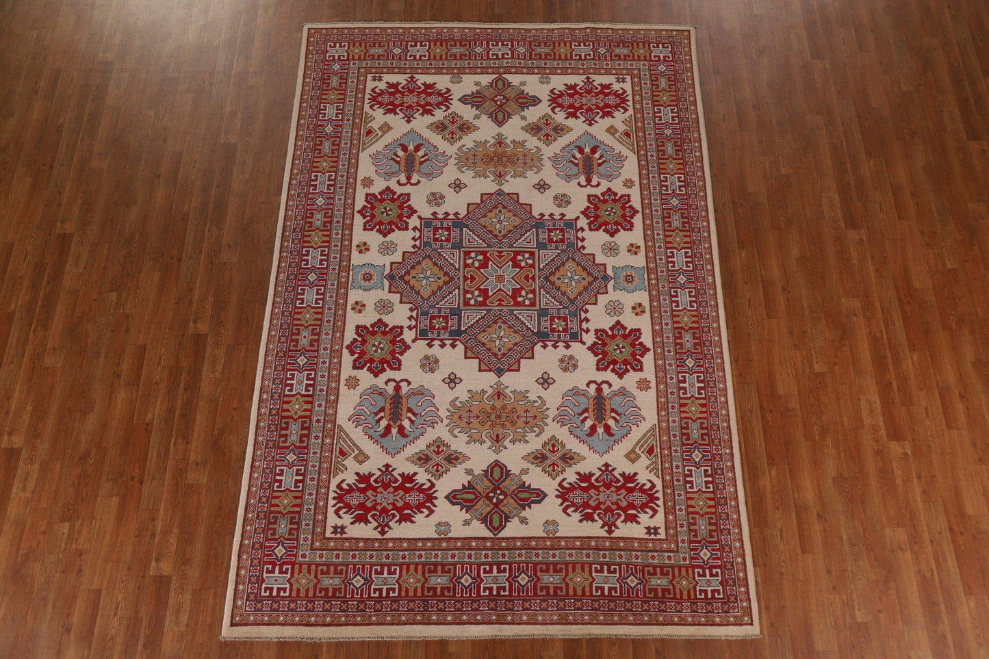 Vegetable Dye Kazak Oriental Area Rug 7x10