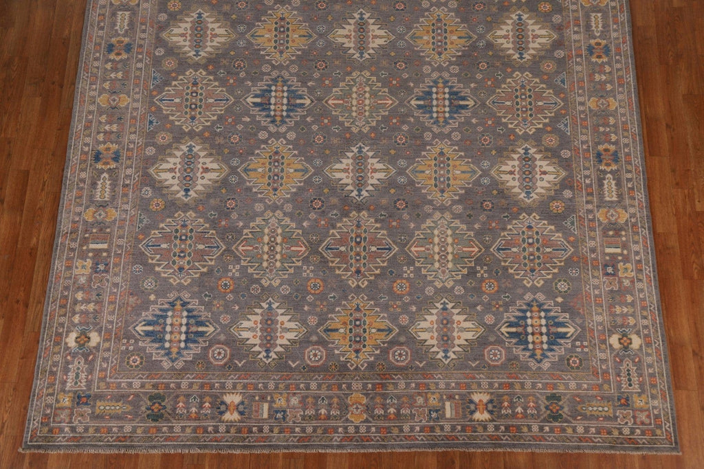 Geometric Kazak Vegetable Dye Area Rug 8x10