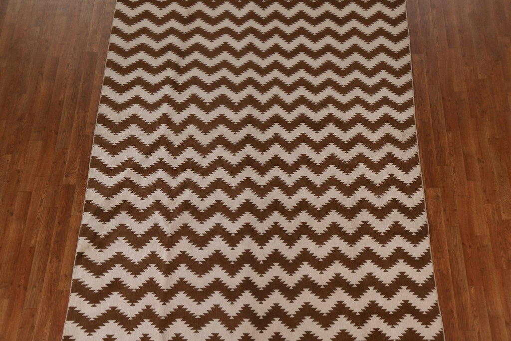 Chevron Gabbeh Wool Area Rug 7x10