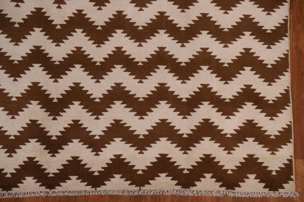 Chevron Gabbeh Wool Area Rug 7x10