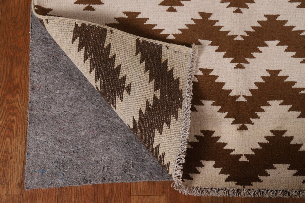 Chevron Gabbeh Wool Area Rug 7x10