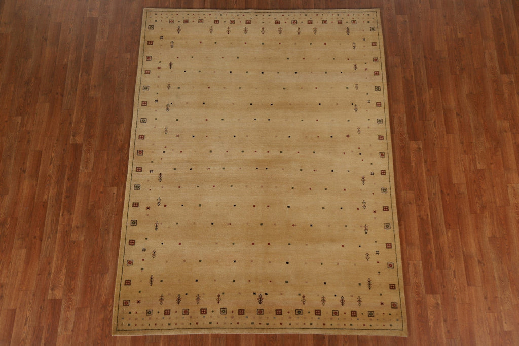 Handmade Wool Gabbeh Area Rug 6x8