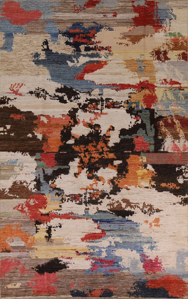 Contemporary Abstract Area Rug 7x10