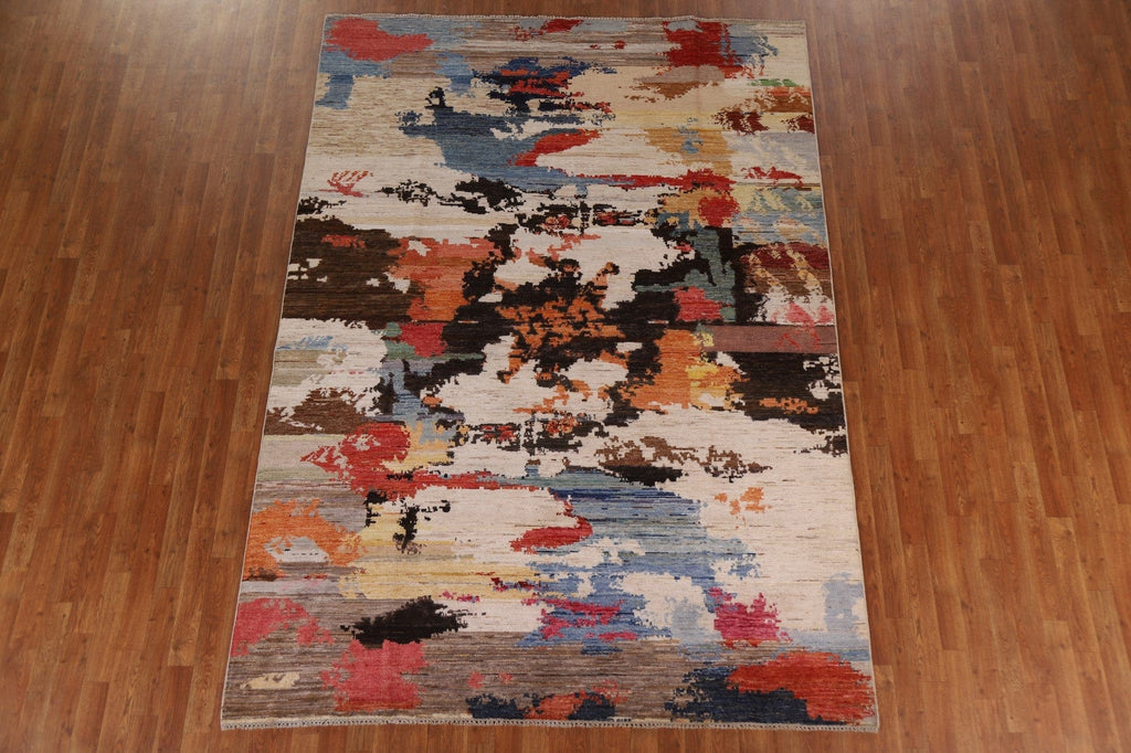 Contemporary Abstract Area Rug 7x10