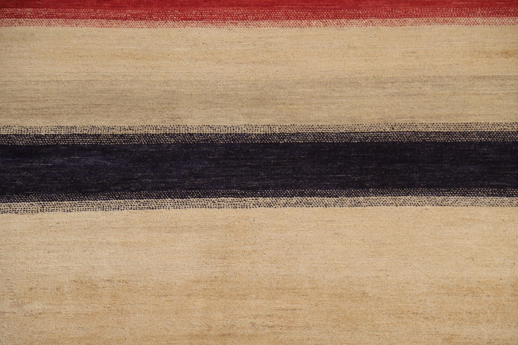 Striped Gabbeh Kashkoli Area Rug 5x7