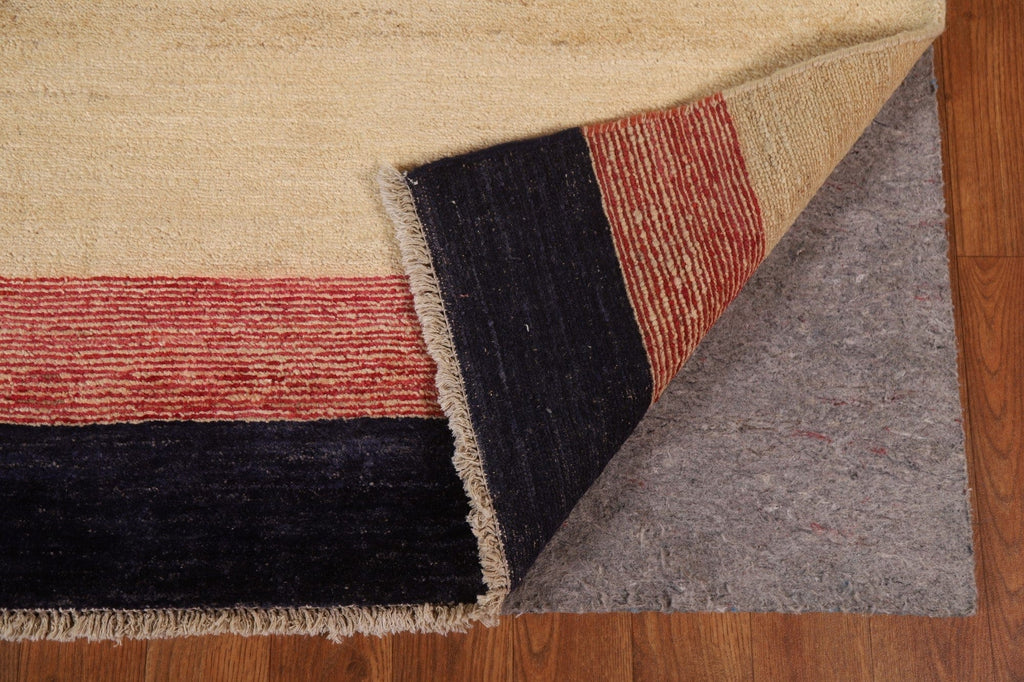 Striped Gabbeh Kashkoli Area Rug 5x7