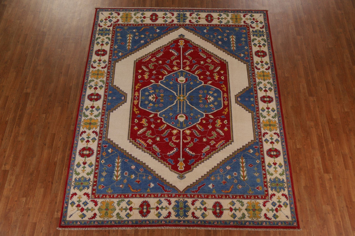 Vegetable Dye Kazak Oriental Area Rug 8x10