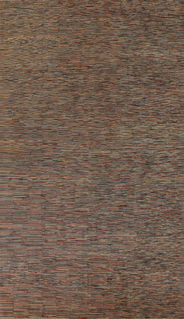 All-Over Striped Gabbeh Kashkoli Area Rug 8x13