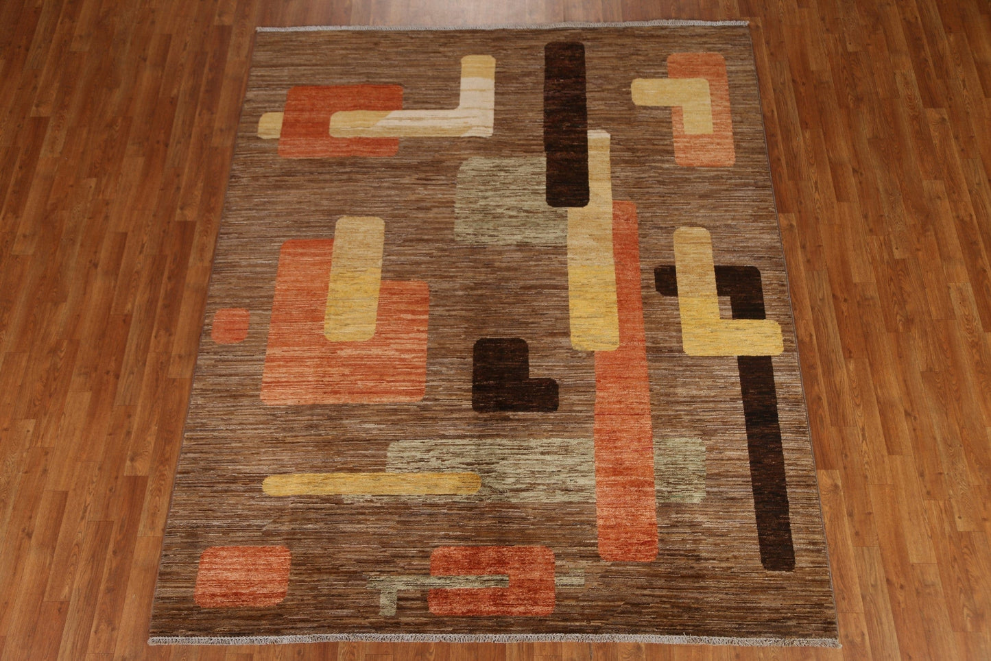 Gabbeh Kashkoli Contemporary Area Rug 7x8