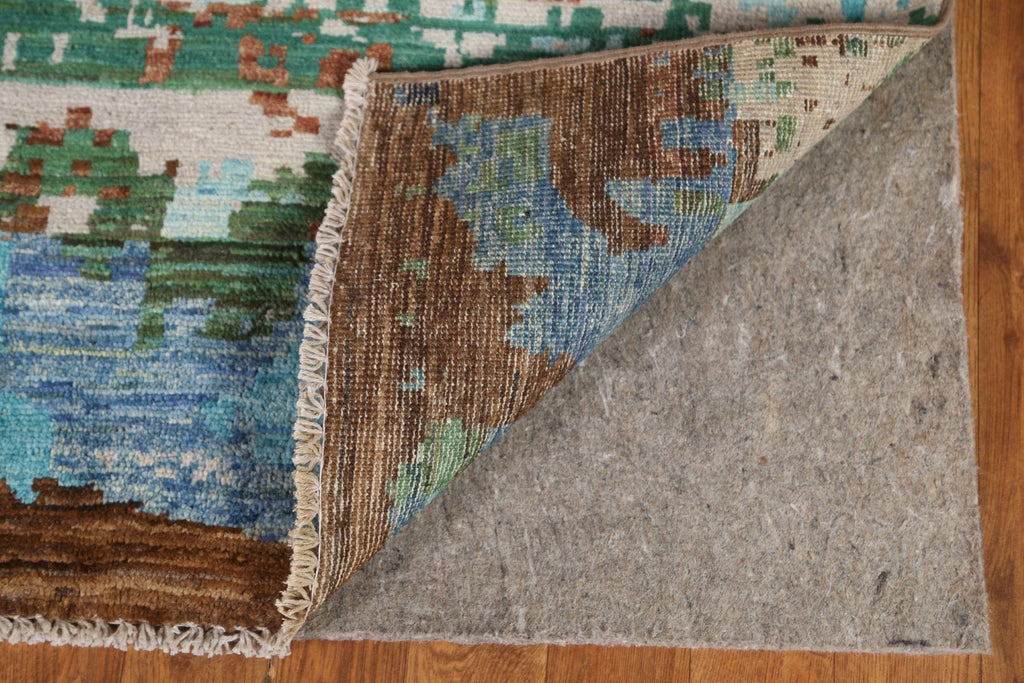 Hand-Knotted Wool Abstract Area Rug 7x10