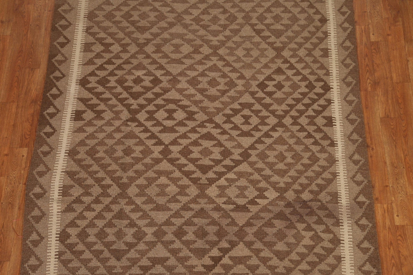 Brown Kilim Hand Woven Area Rug 5x7