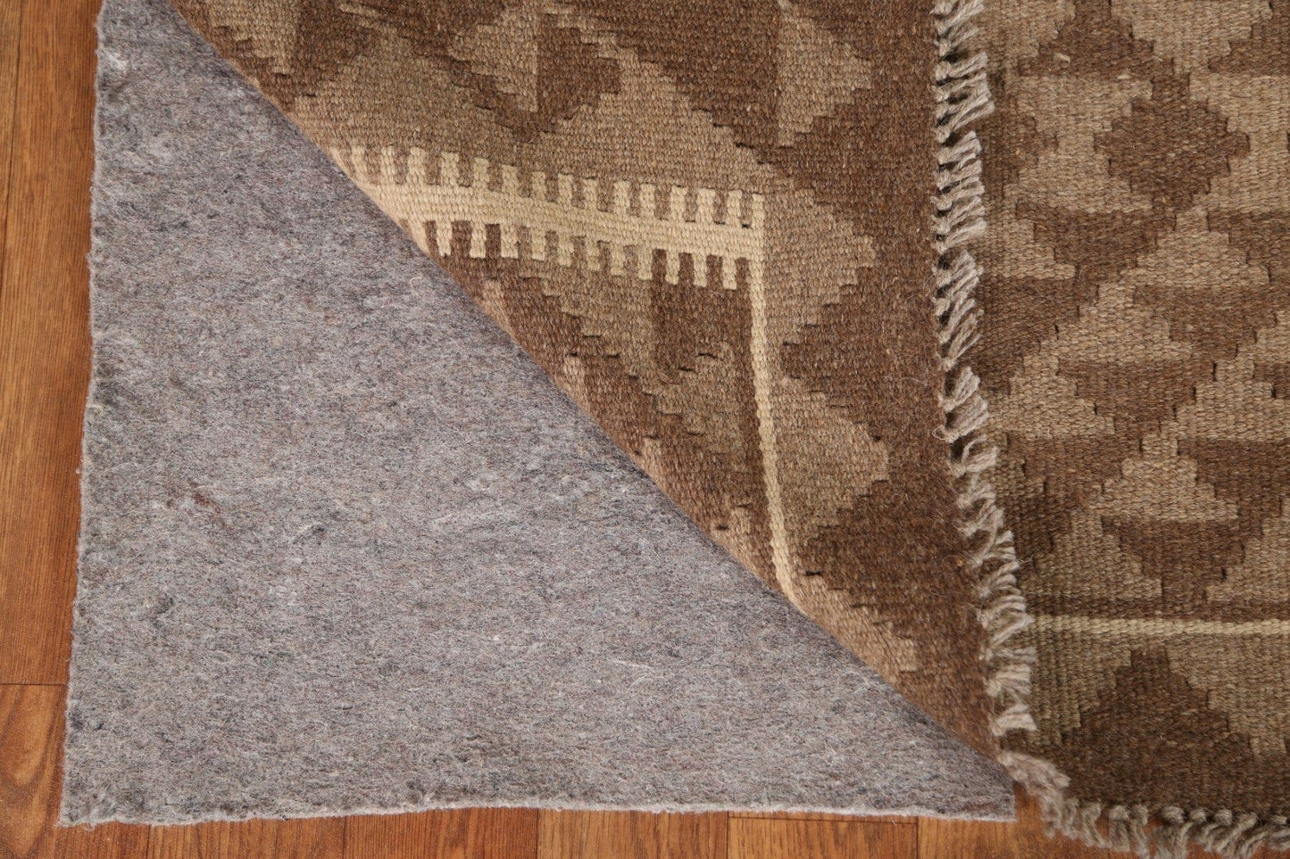 Brown Kilim Hand Woven Area Rug 5x7