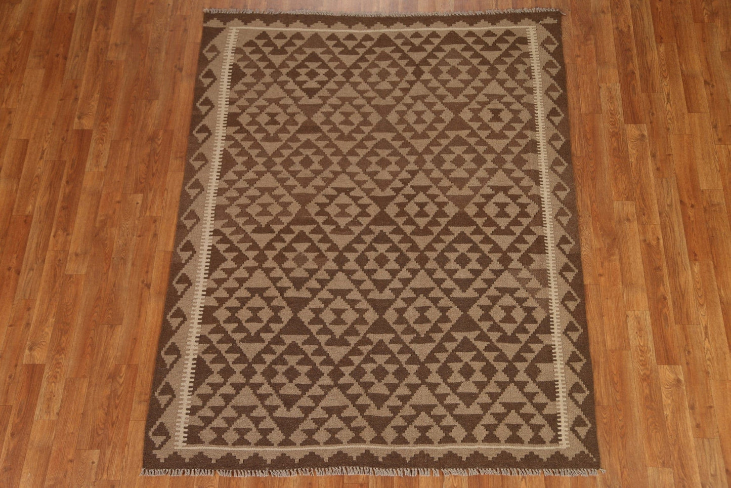 Wool Kilim Hand Woven Area Rug 5x6