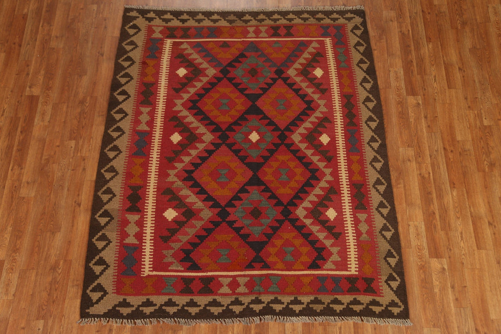 Tribal Kilim Hand Woven Area Rug 5x7