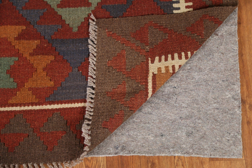 Geometric Kilim Hand Woven Area Rug 5x6