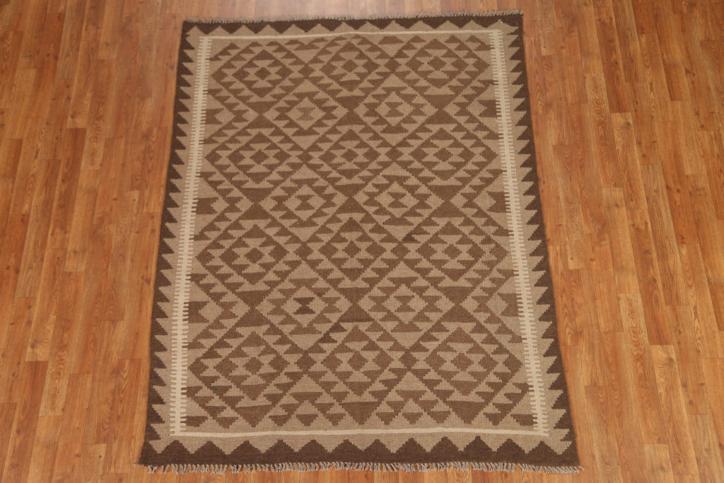 Tribal Kilim Hand Woven Area Rug 5x6