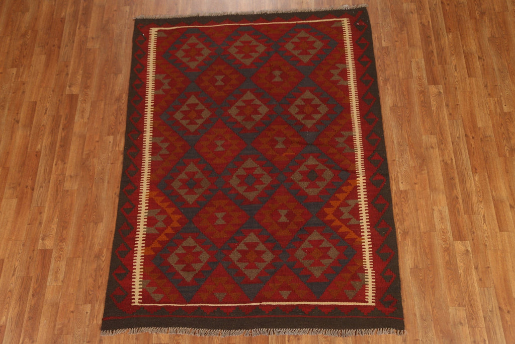 Tribal Kilim Hand Woven Area Rug 5x7