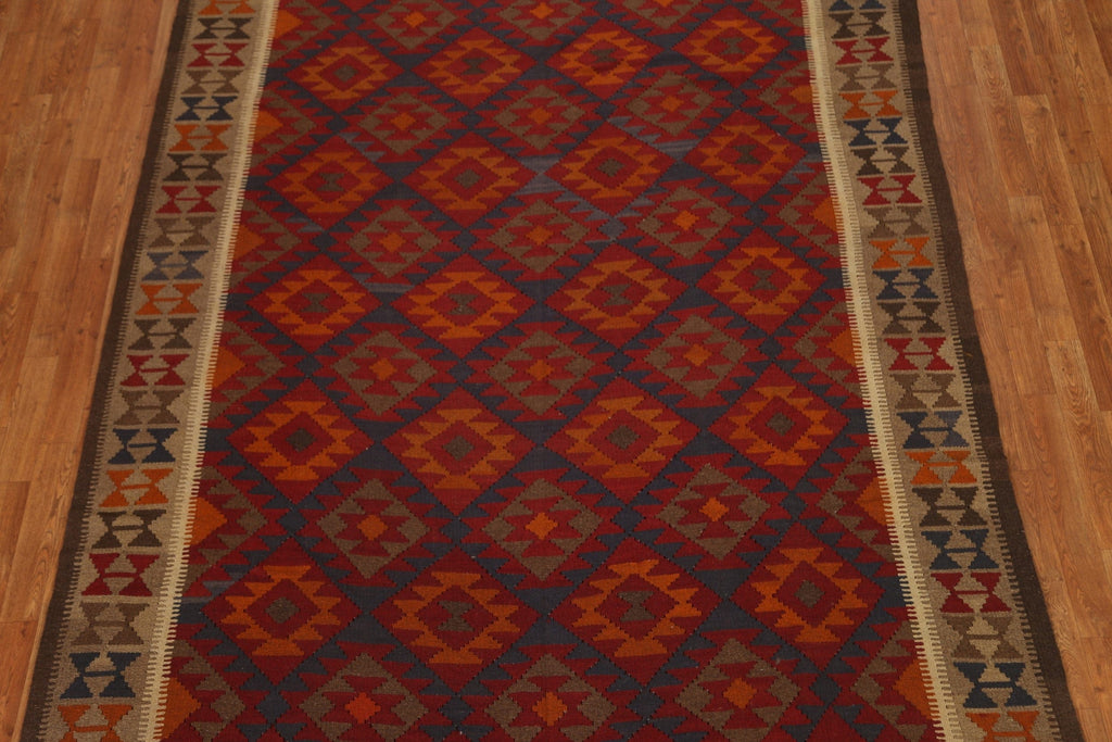 Wool Kilim Hand Woven Area Rug 7x10