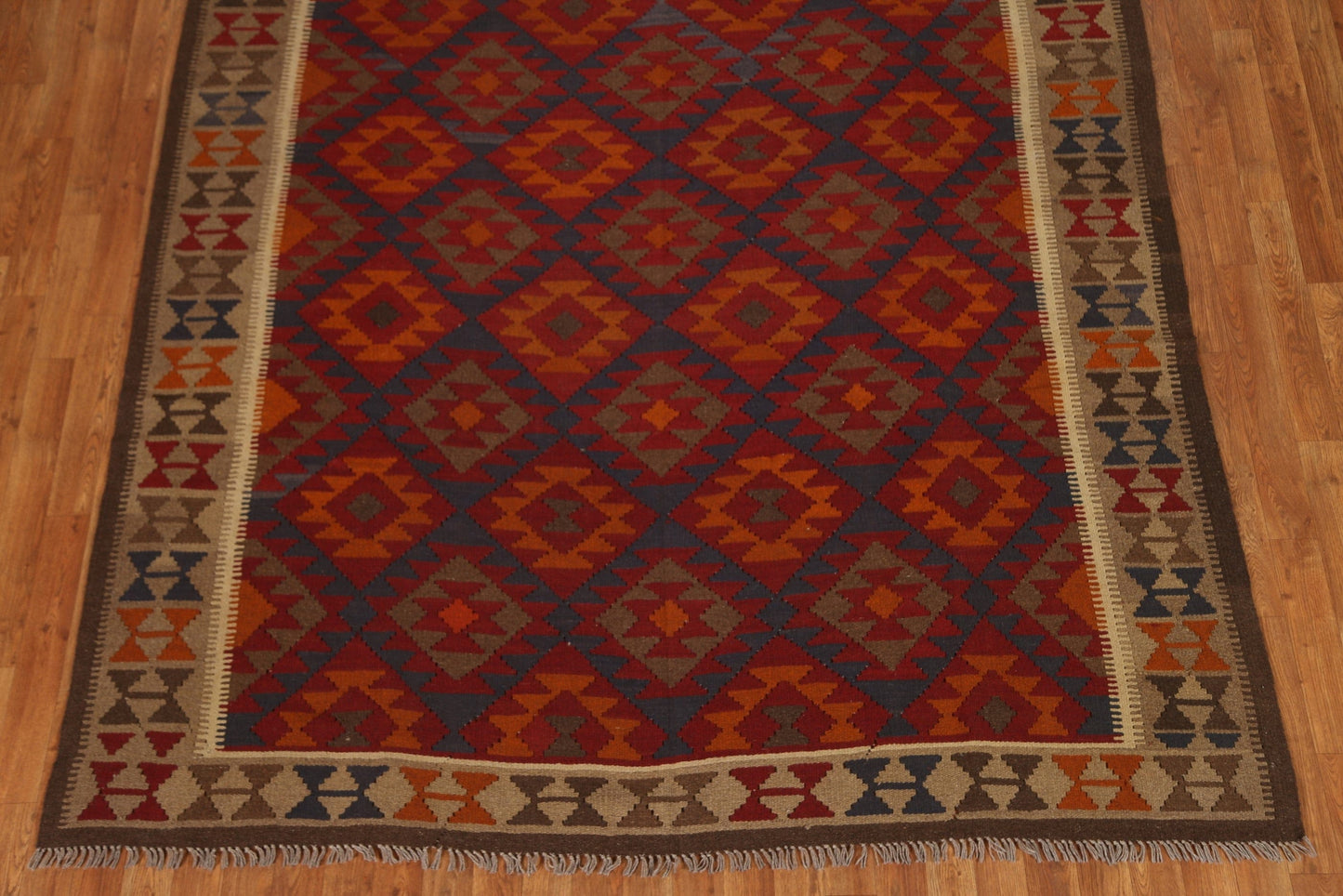 Wool Kilim Hand Woven Area Rug 7x10