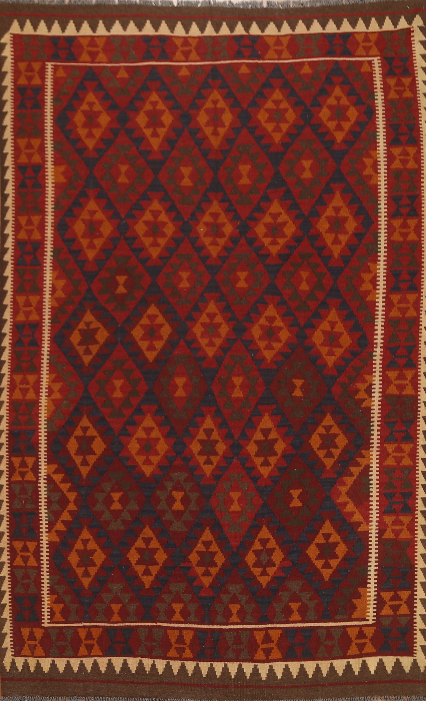 Tribal Kilim Hand Woven Area Rug 7x10