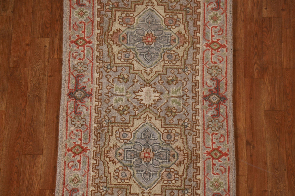 Gray Wool Heriz Serapi Area Rug 3x6