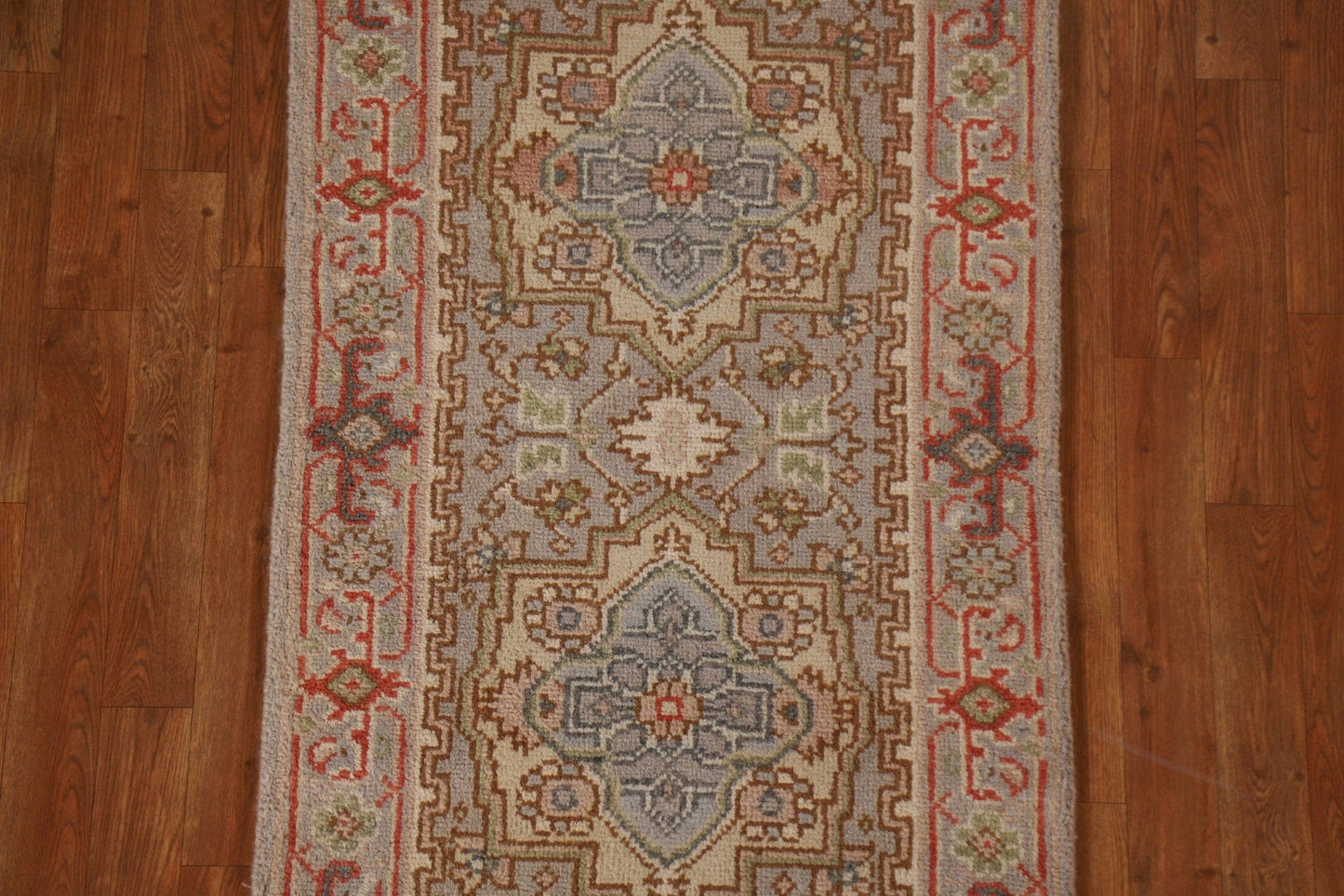 Gray Wool Heriz Serapi Area Rug 3x6