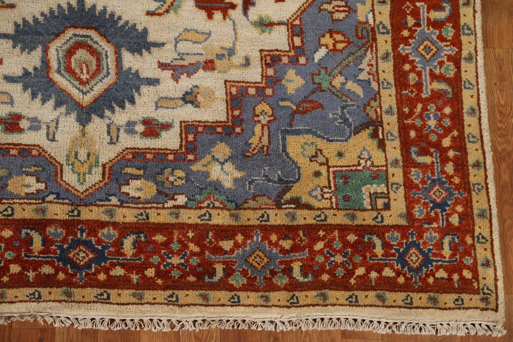 Handmade Heriz Serapi Area Rug 6x9