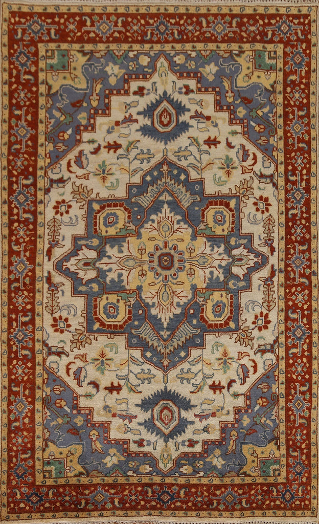 Handmade Heriz Serapi Area Rug 6x9