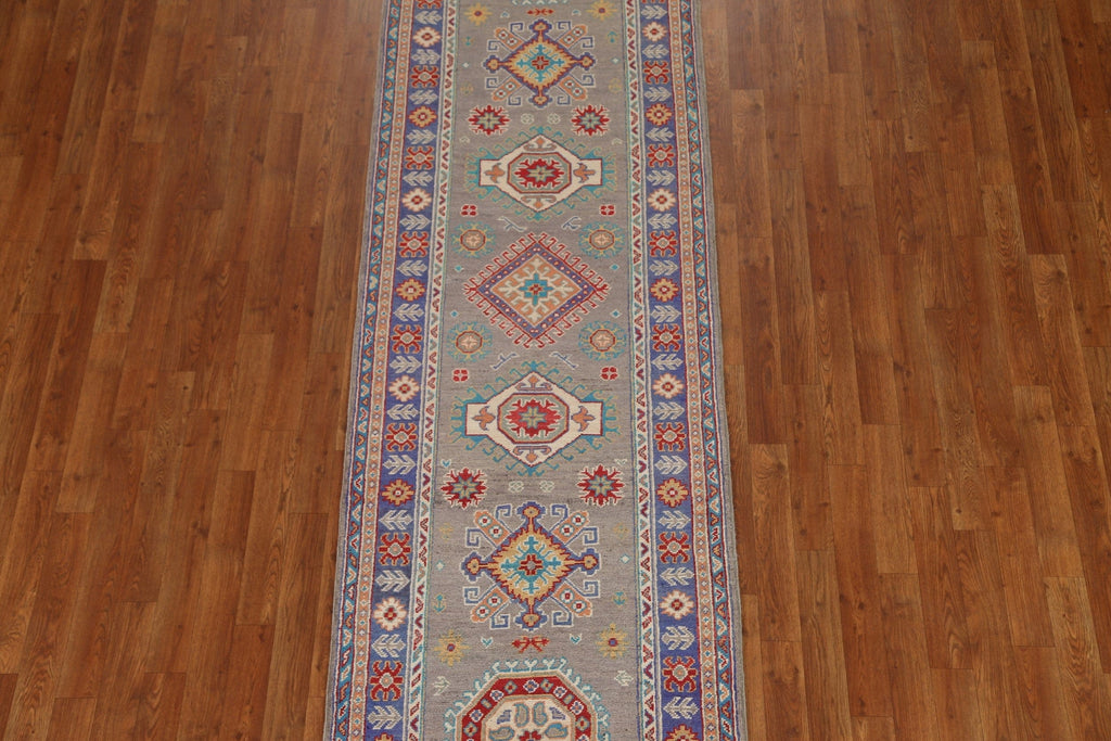 Geometric Kazak Pakistani Runner Rug 3x10