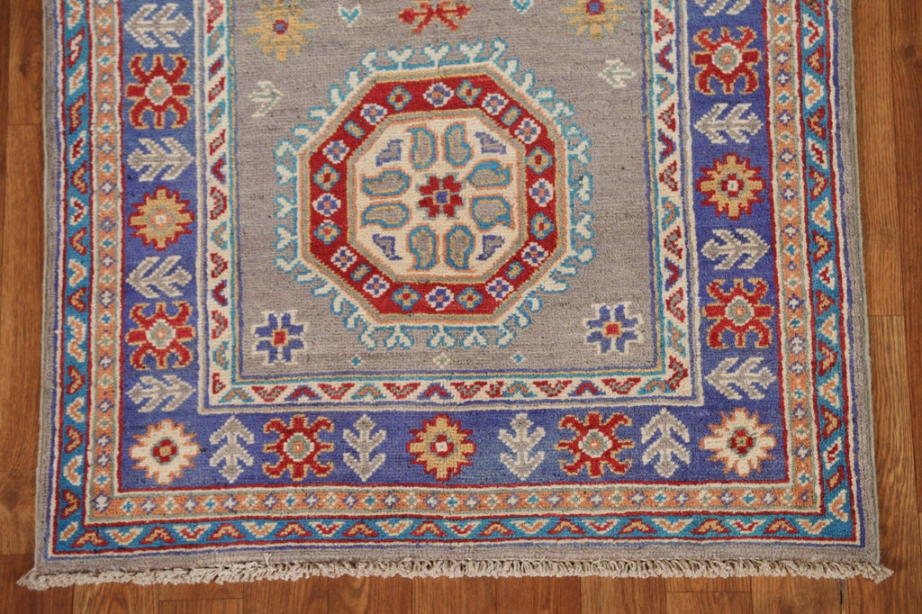 Geometric Kazak Pakistani Runner Rug 3x10