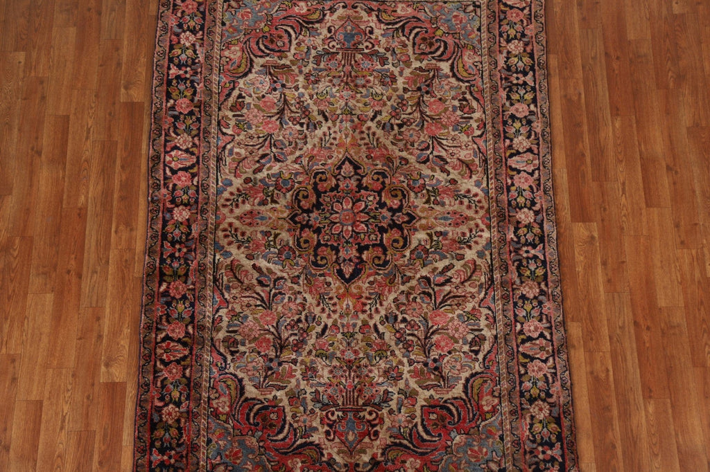 Antique Wool Hamedan Persian Area Rug 5x7