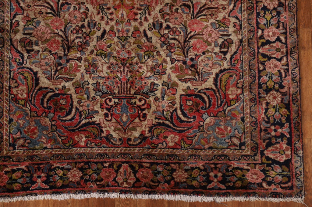 Antique Wool Hamedan Persian Area Rug 5x7