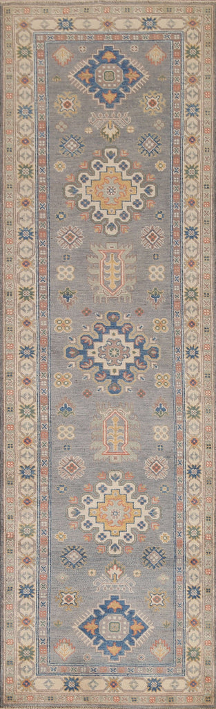 Geometric Kazak Pakistani Runner Rug 3x10