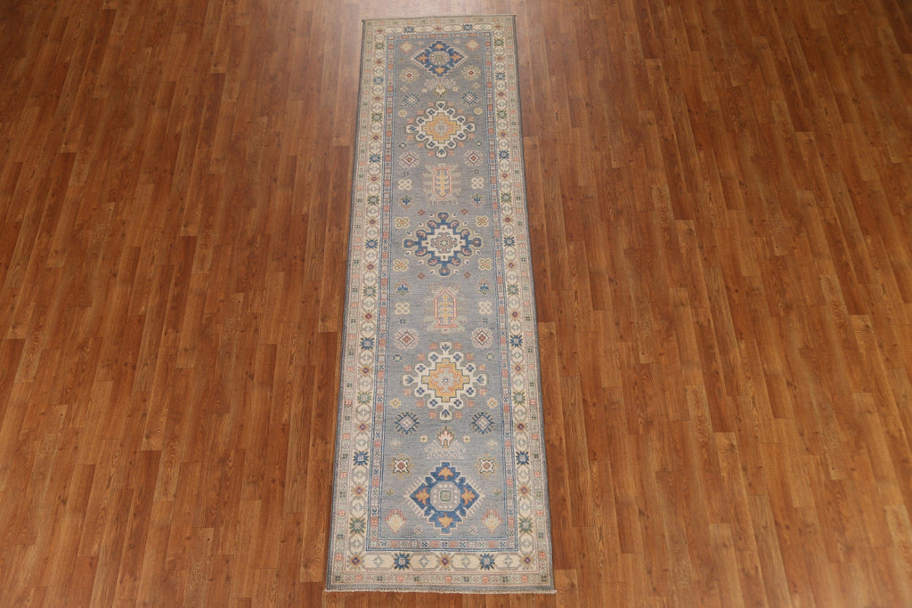 Geometric Kazak Pakistani Runner Rug 3x10