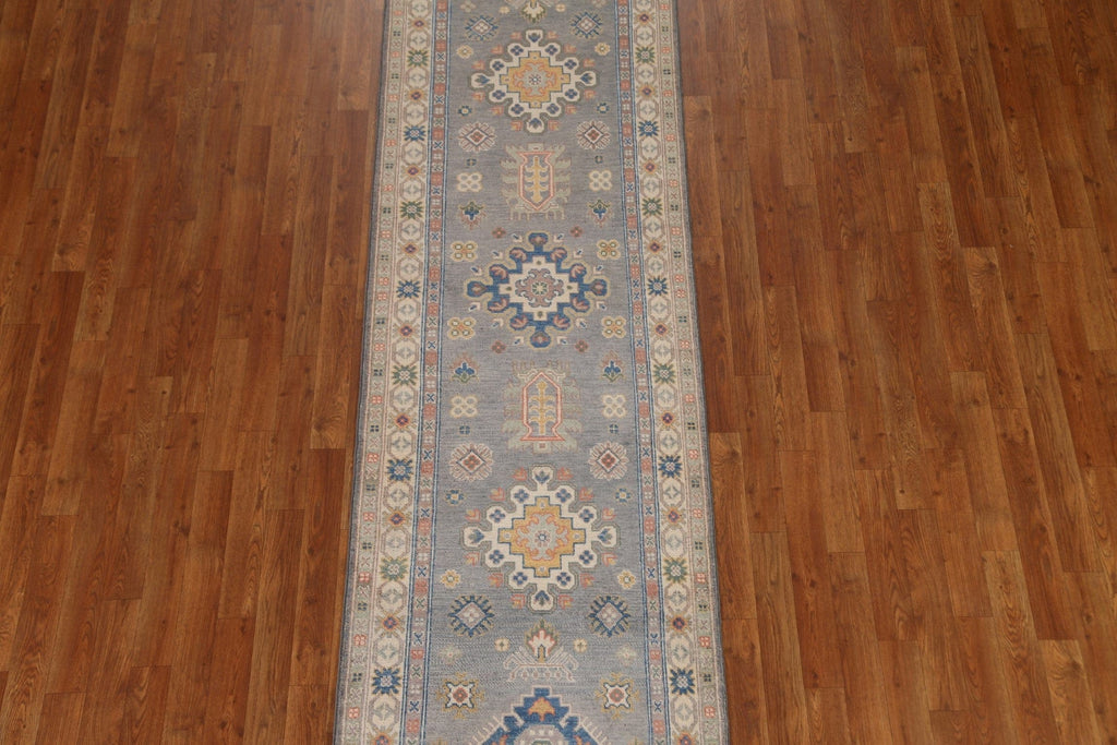 Geometric Kazak Pakistani Runner Rug 3x10