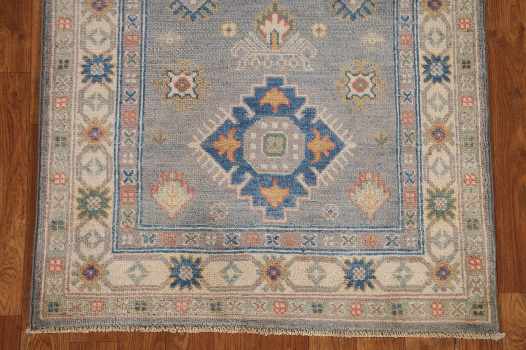 Geometric Kazak Pakistani Runner Rug 3x10