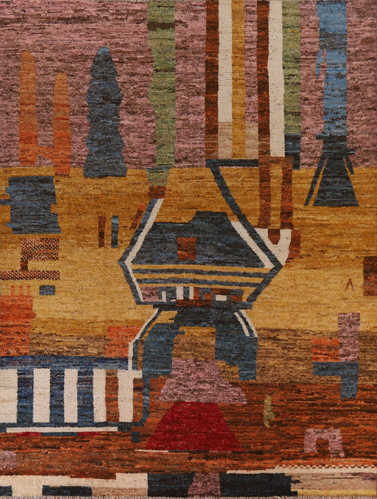 Moroccan Abstract Area Rug 10x10