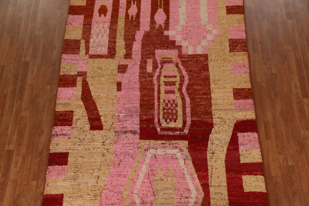 Wool Moroccan Oriental Area Rug 7x10