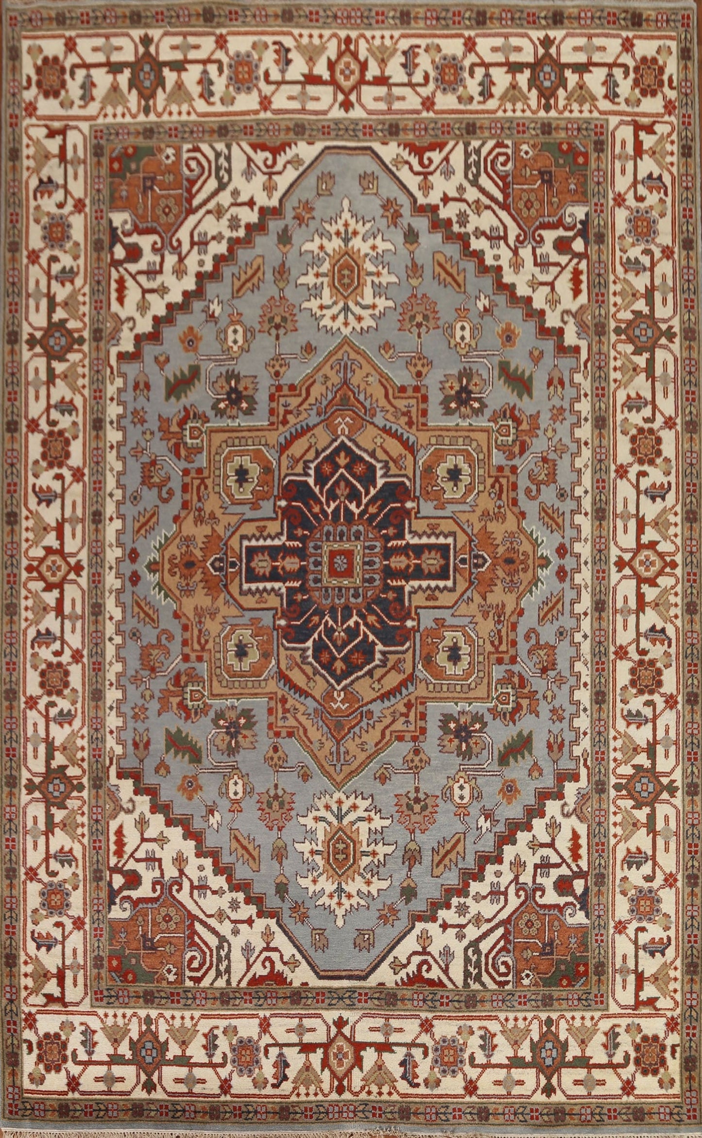 Geometric Heriz Serapi Oriental Area Rug 9x12