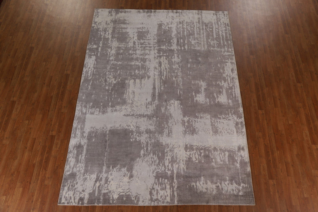 Wool Abstract Area Rug 8x11